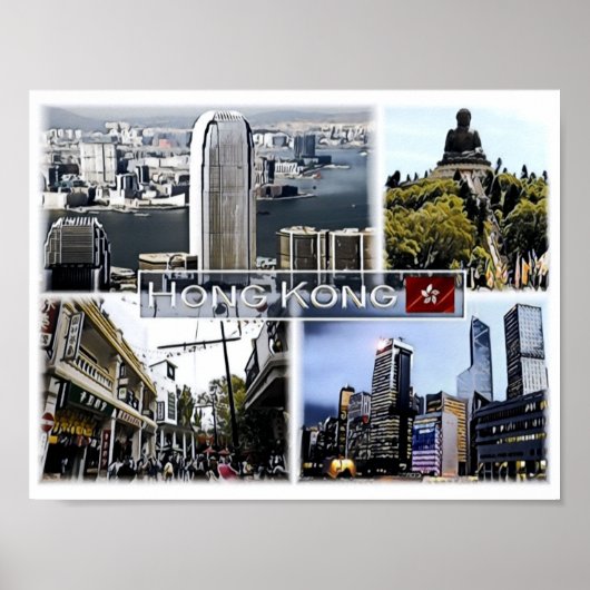 Hongkong - Mosaik - Poster (Vorne)