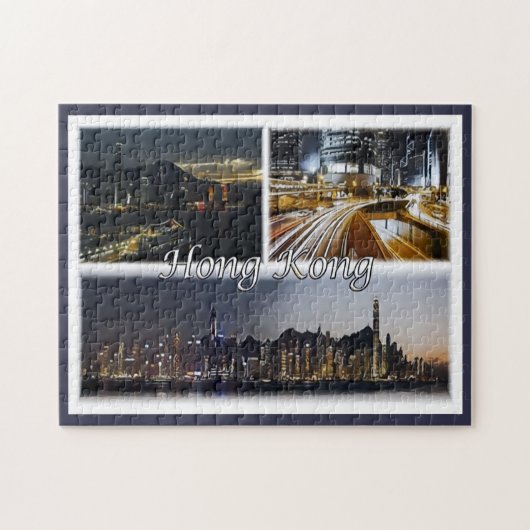 Hongkong - Mosaik - Puzzle (Horizontal)