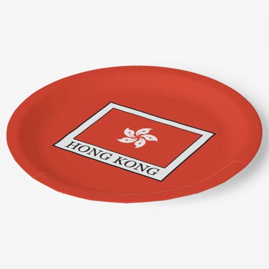 Hongkong Pappteller (Schrägansicht)