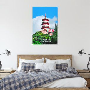 Hongkong Perle des Orients Stretch Canvas Print Leinwanddruck
