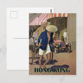 Hongkong Postkarte (Vorne/Hinten)