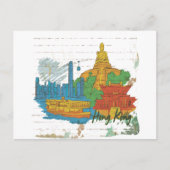 Hongkong Postkarte (Vorderseite)