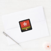 "Hongkong-Preis" Quadratischer Aufkleber (Umschlag)