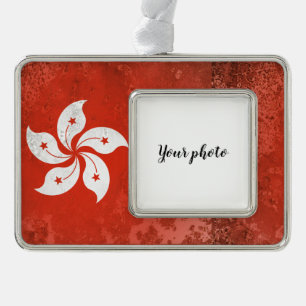 Hongkong Rahmen-Ornament Silber