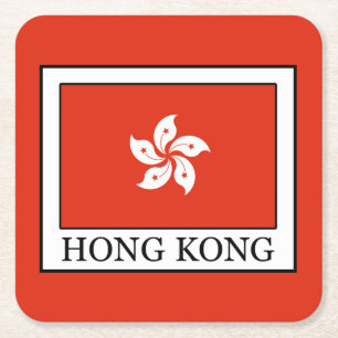 Hongkong Rechteckiger Pappuntersetzer