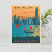 Hongkong | Save The Date (Stehend Vorderseite)