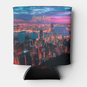 Hongkong Skycraper Skyline Night Lights Dosenkühler (Vorderseite)