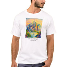 Hongkong Skyline Aquarell | Reise