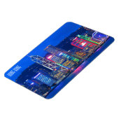 Hongkong-Skyline-Dämmerung Magnet (Linke Seite)