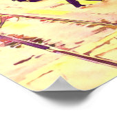 Hongkong Street Szene Vintage Reise Poster (Ecke)