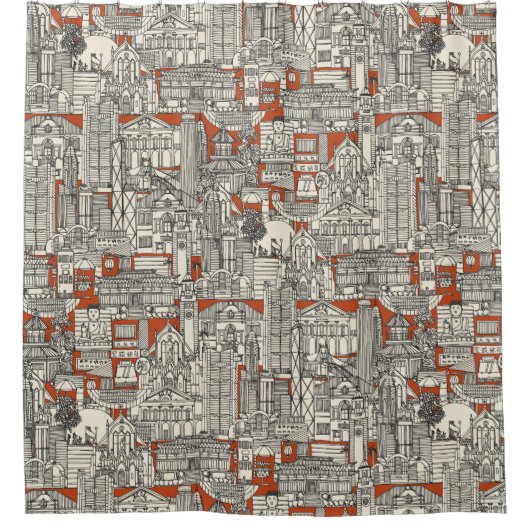Hongkong Toile de joule Duschvorhang (Vorderseite)