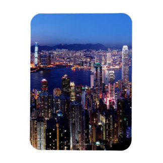 Hongkong Victoria Harbour bei Nacht Magnet