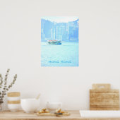 Hongkong Vintag Star Ferry Wanddekor Poster (Küche)