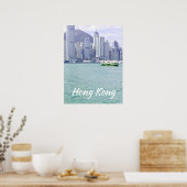 Hongkong Vintag Star Ferry Wanddekor Poster (Küche)