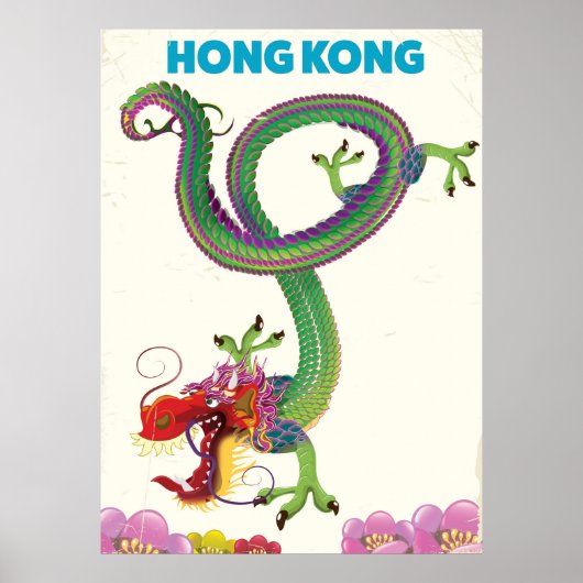 Hongkong Vintages Reiseplakat Poster (Vorne)