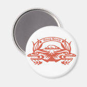 Hongkonger Briefmarke Magnet (Vorderseite/Rückseite)