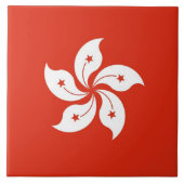 Hongkonger Flag Tile Fliese (Vorderseite)