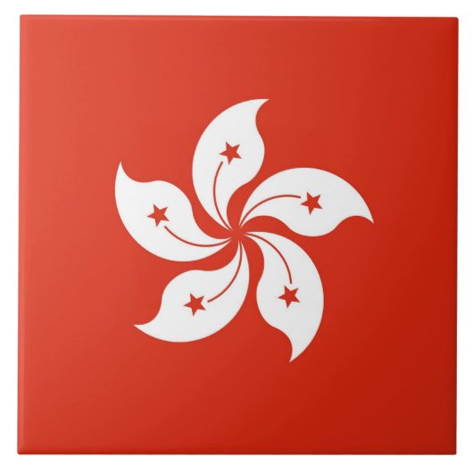Hongkonger Flag Tile Fliese (Vorderseite)