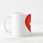 Hongkonger Flaggenherz Kaffeetasse (Links)