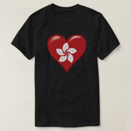 Hongkonger Flaggenmitte T-Shirt