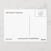 Hongkonger Fleischmarkt Postkarte (Rückseite)