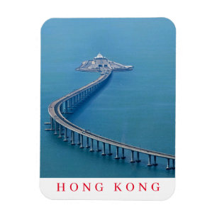 Hongkonger HZMB-View-Kühlschrankmagnet Magnet