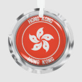 Hongkonger Runde Emblem Ornament (Rückseite)