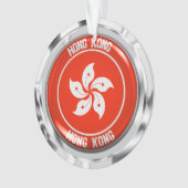 Hongkonger Runde Emblem Ornament (Vorderseite)