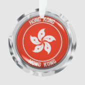 Hongkonger Runde Emblem Ornament (Vorderseite)
