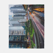 Hongkonger Verkehrsflockendecke Fleecedecke (Vorderseite)