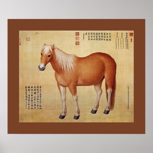 Hongyuzuo ~红 玉~ zehn Steeds ~Giuseppe Castiglione  Poster (Vorne)