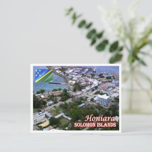 Honiara - Luftaufnahme - Salomonen - Postkarte (Stehend Vorderseite)