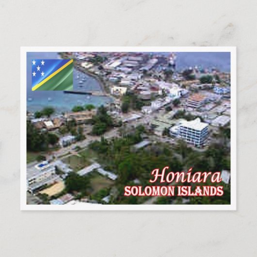 Honiara - Luftaufnahme - Salomonen - Postkarte (Vorderseite)