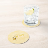 Honig Achterbahn Runder Pappuntersetzer (Vor Ort)