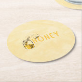 Honig Achterbahn Runder Pappuntersetzer (Angewinkelt)