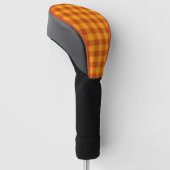 Honig-Amber-Buffalo-Karo Golf Headcover (angewinkelt)