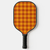 Honig-Amber-Buffalo-Karo Pickleball Schläger (Rückseite)
