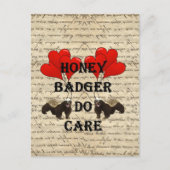 Honig Badger do care Postkarte (Vorderseite)