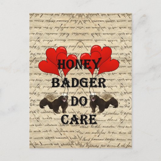 Honig Badger do care Postkarte (Vorderseite)