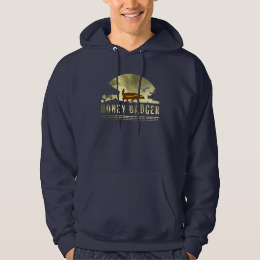 Honig-Badger-Vogel Hoodie (Vorderseite)