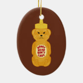 Honig-Bär Keramik Ornament (Hinten)