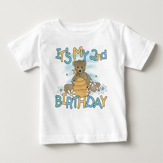 Honig-Bärn-2. Geburtstag Baby T-shirt (Vorderseite)