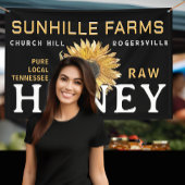 Honig Beekeeper Sonnenblumen Bauern Market Banner