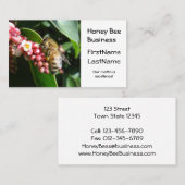 Honig-Biene auf blühender Baum-Visitenkarte Visitenkarte (Vorne/Hinten)
