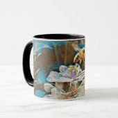 Honig-Biene auf einer Spiderwart Tasse (Vorderseite Links)