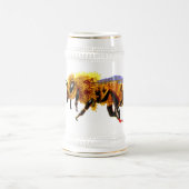 Honig-Biene Bierglas (Mittel)