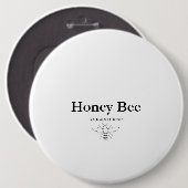 Honig-Biene Button (Vorne & Hinten)
