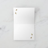 Honig-Biene danken Ihnen gelb Dankeskarte (Innenseite)