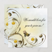 Honig-Biene Einladung (Vorne/Hinten)