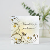 Honig-Biene Einladung (Stehend Vorderseite)